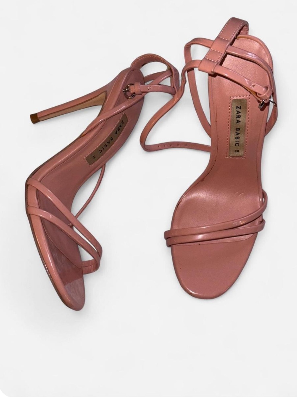 ZARA Pink Strappy Heels